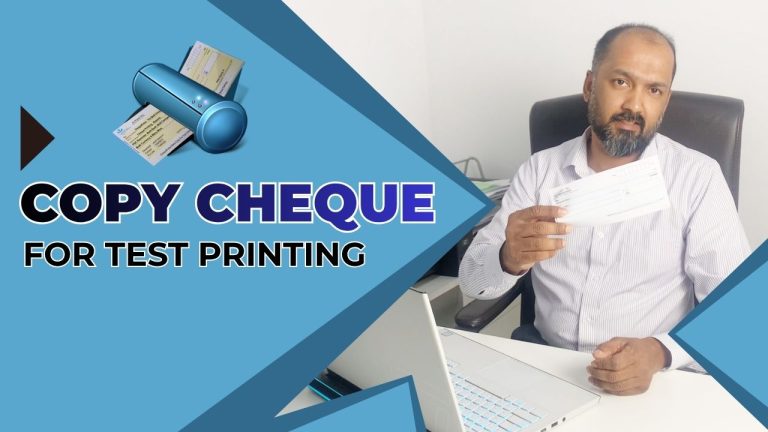 Cheque Scan/copy Training